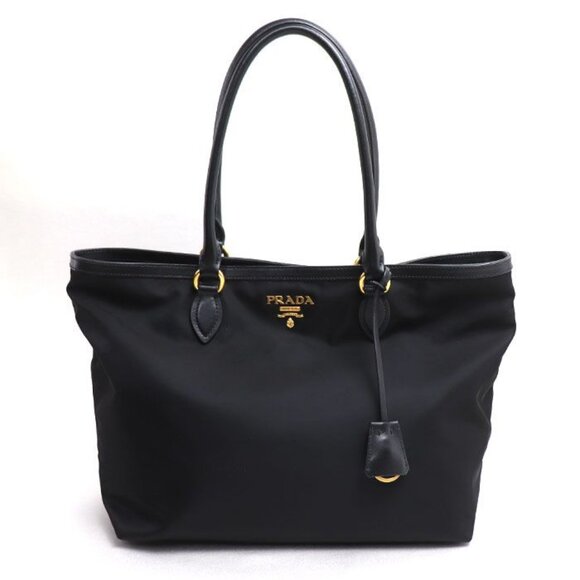 Prada Handbags - Prada Tessuto Nylon Tote Bag Black 1 Bg158